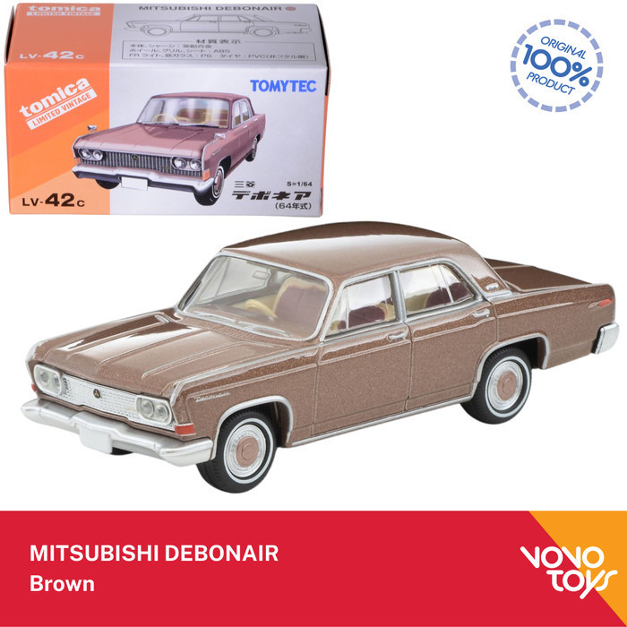 A2158 Tomica Limited Vintage TLV-42c Mitsubishi Debonair Brown
