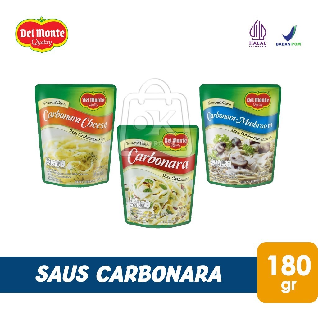 

Delmonte Saus Carbonara Sauce Pasta Del Monte (Pouch 180g)