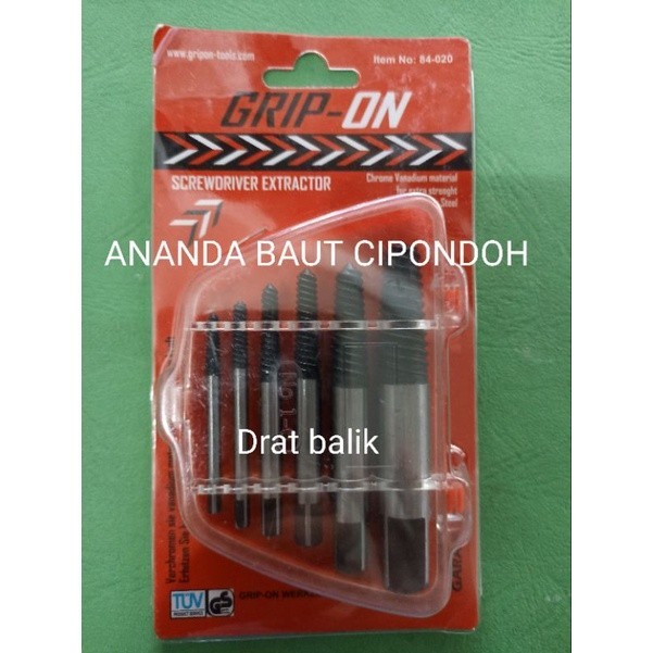 kunci tap drat balik untuk buka baut patah