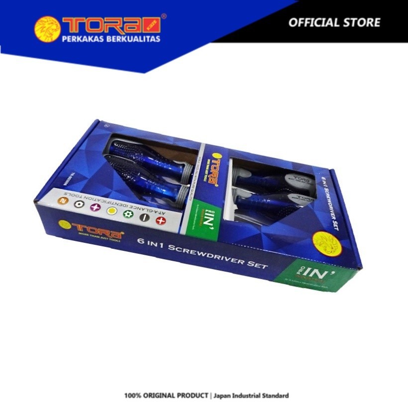 TORA Obeng Ketok Set 6 Pcs - Screw Driver Pound Thru Set