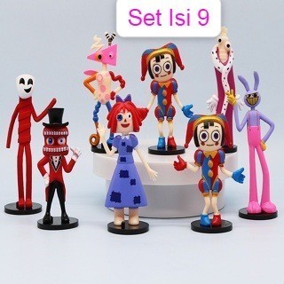 [BEST]Promo The Amazing Digital Circus Action Figure Set Isi 9 Pcs Pomni Jax Gang