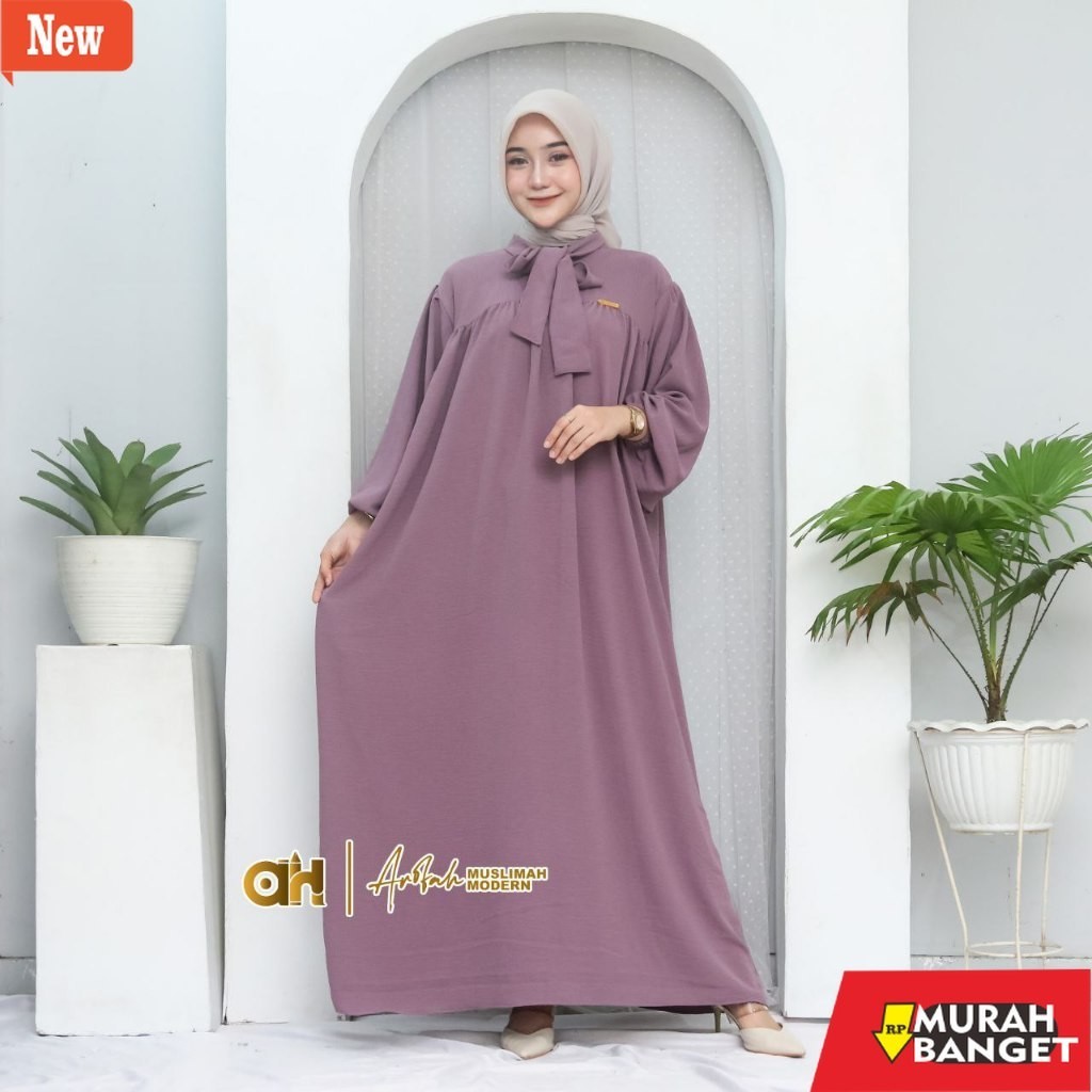 gamis kekinian tahun 2024 Gamis Jumbo Ld 140cm Gamis Lebaran Arofah Dress Terbaru 2024 Gamis Crinkle