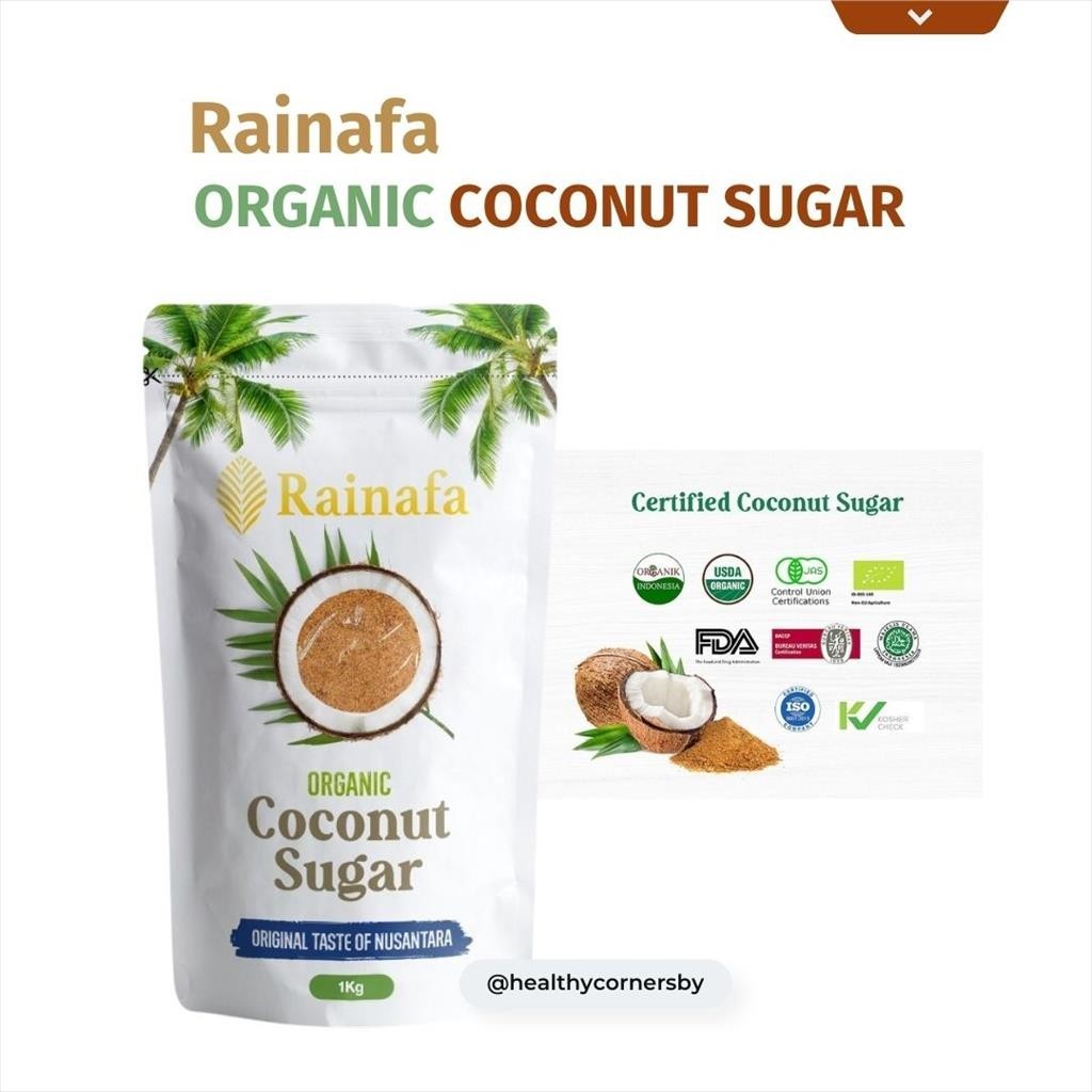 

Organic Coconut Sugar 1Kg Gula Kelapa Organik ( Gula Semut ) - Rainafa