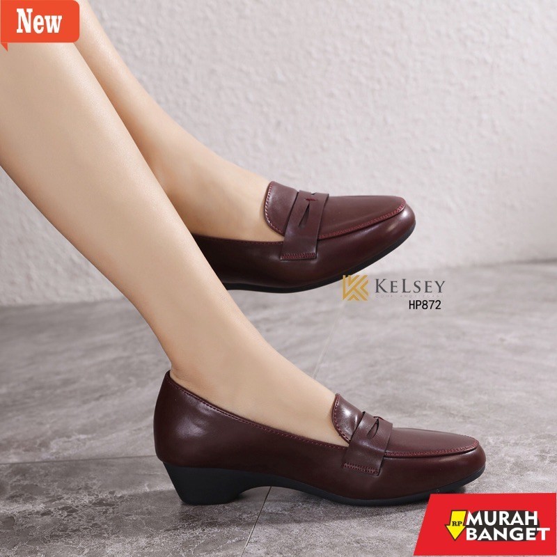 Sepatu kerja wanita yg kekinian lagi viral- Kelsey Sepatu Kerja Wanita/ Sepatu Heels Kelsey HP872