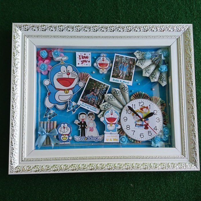 mahar pernikahan lucu motif doraemon