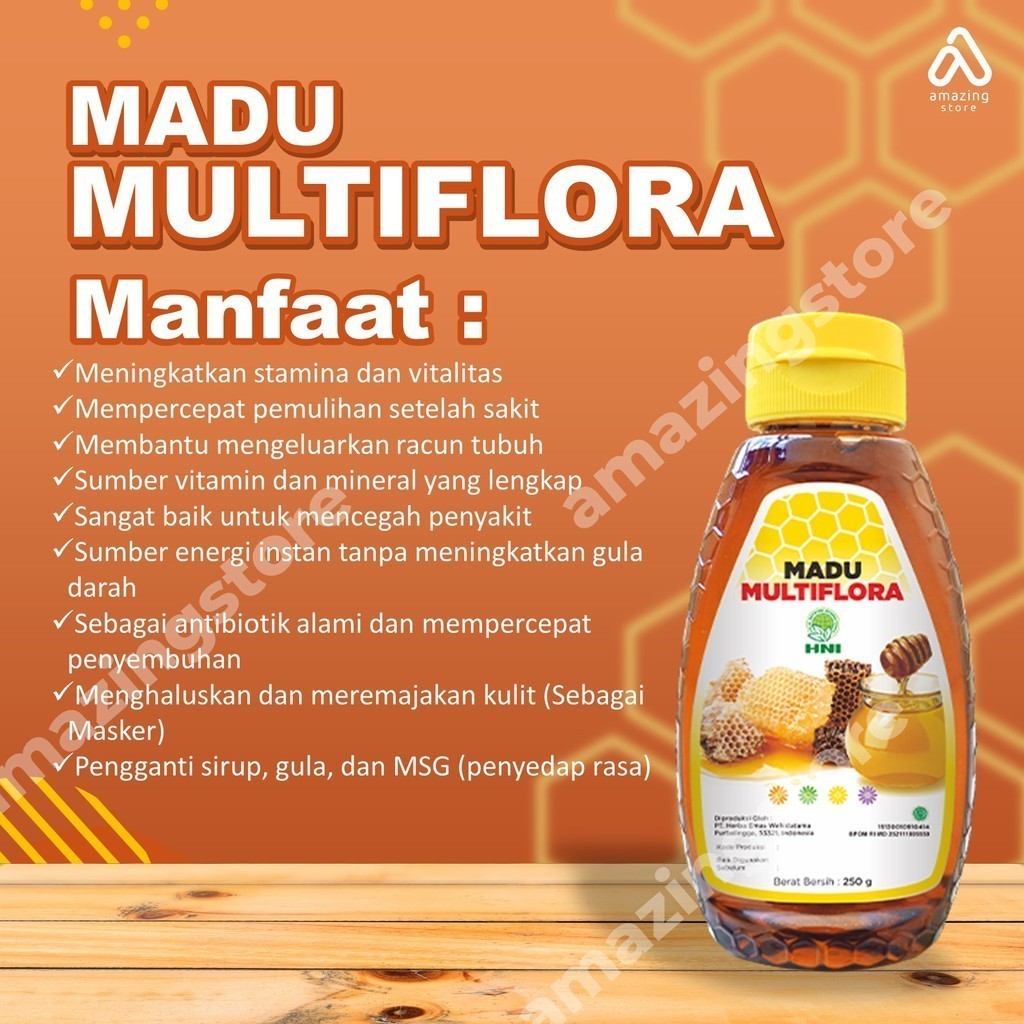 

ACEH.SDM MADU ASLI MULTIFLORA HNI HPAI / MADU ALAMI / MADU UNGGUL APIS MELLIFERA / HALALMART