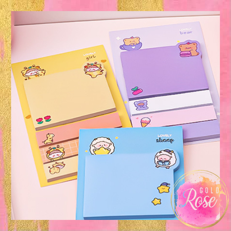 

ℛ - S6248 Pembatas Buku Motif Lucu / Paper Sticky Notes Cute Animal