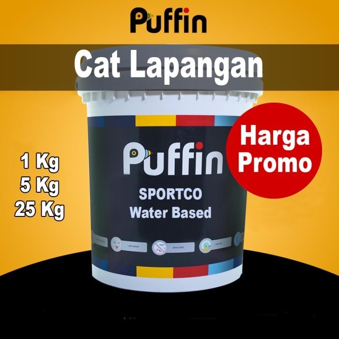 promo ✨ -Cat lapangan terbased Puffin Sportco 5kg