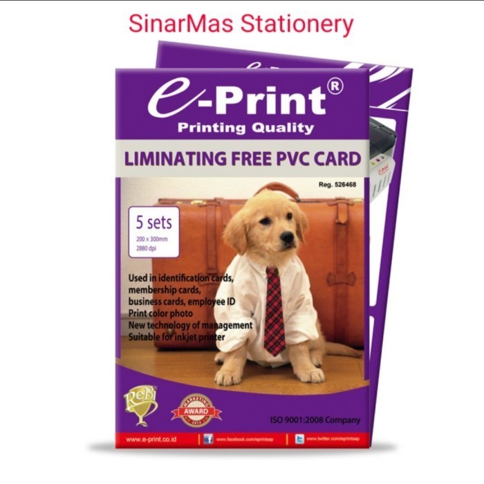 

promo ✨ -Kertas Foto E Print PVC Card / E Print PVC card Id Laminating