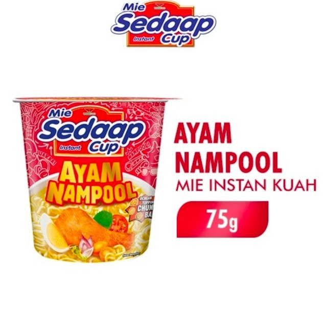 

MIE SEDAP INSTAN CUP AYAM NAMPOL 75 GR