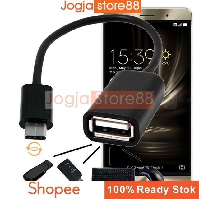 USB Type C OTG Mencolok Flashdisk Mouse Keyboard Gamepad dan Perangkat USB lainnya