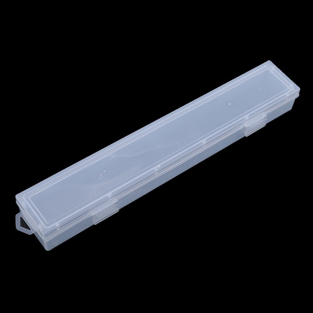 

Plastic Pen Case Transparent Pencil Case Box Clear Pen Storage Container for Student School Office