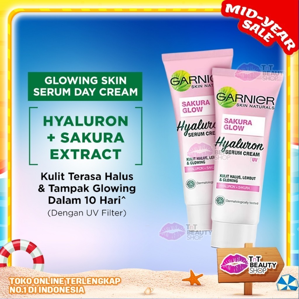 Garnier Sakura Glow Hyaluron Serum Cream UV