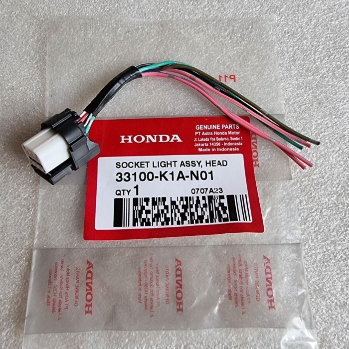 Soket Socket Lampu Depan K1A Beat 2020 Led, Scoopy 2021, Genio Ori Honda9