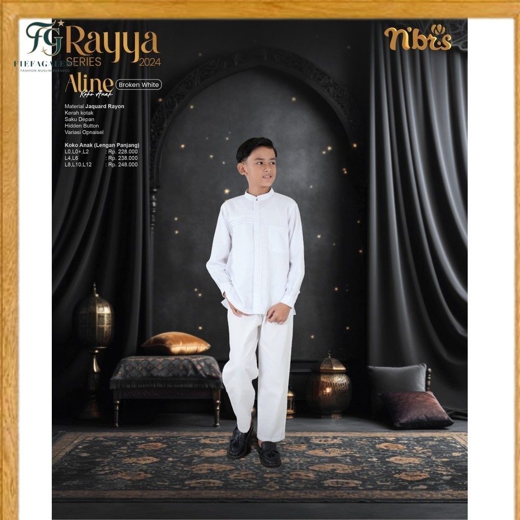 (FG)NIBRAS Sale SARIMBIT/ Sarimbit Nibras Aline Koko Anak /Nibras Original/Kualitas Premium/Set Koko