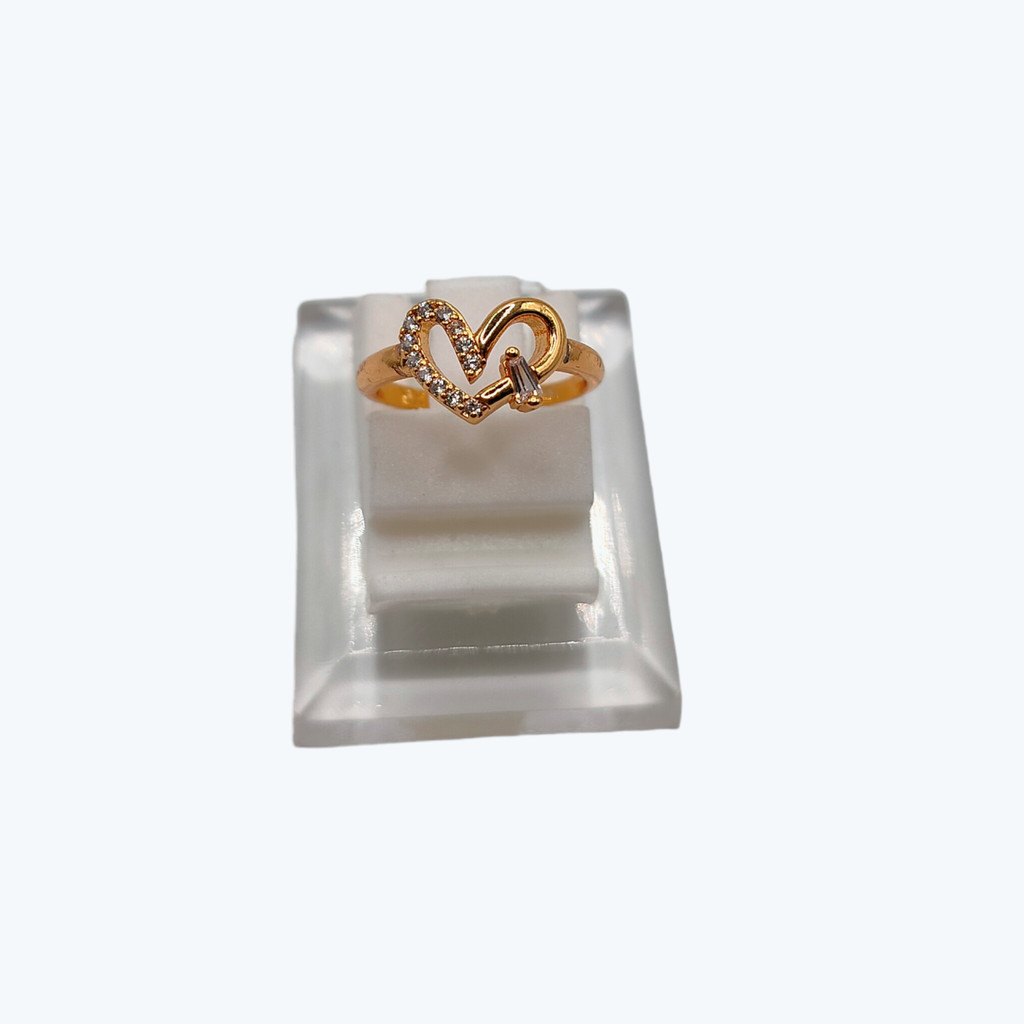 Cincin anak love mata putih ukuran bisa di atur jadi besar dan kecil