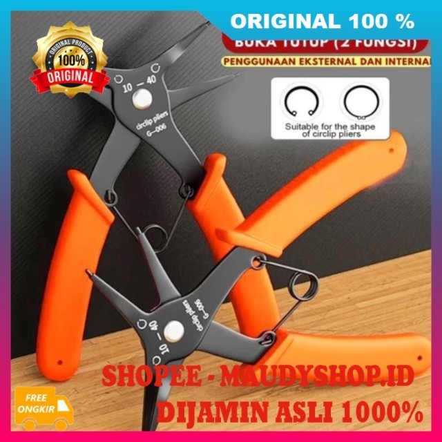 BELI 1 GRATIS 1 Tang Snap Ring 2 in 1 Tang Pembuka Snap Ring Tang Snap Ring Buka Tutup ASLI ORI