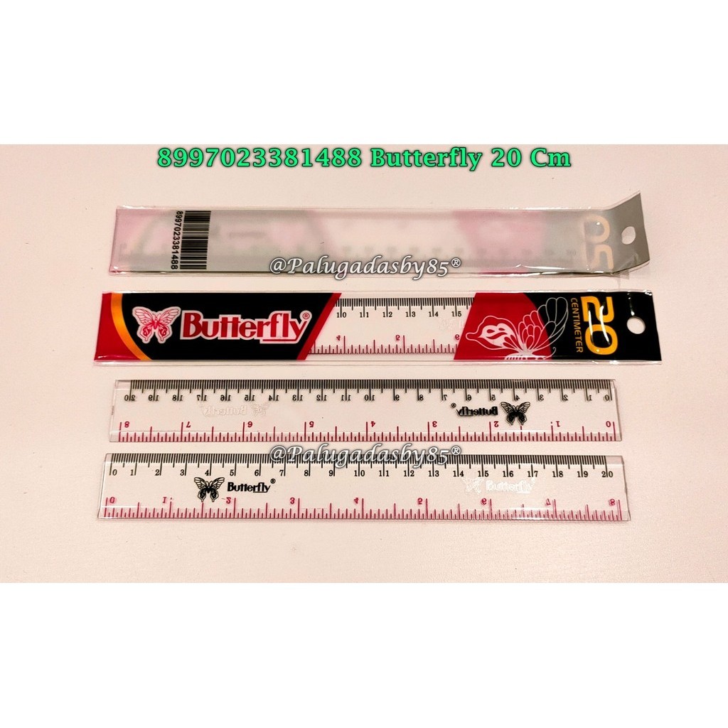 

(1 Biji) GROSIR Penggaris BUTTERFLY 20 Cm / Penggaris PVC Butterfly 20cm / Penggaris 20 Cm Butterfly