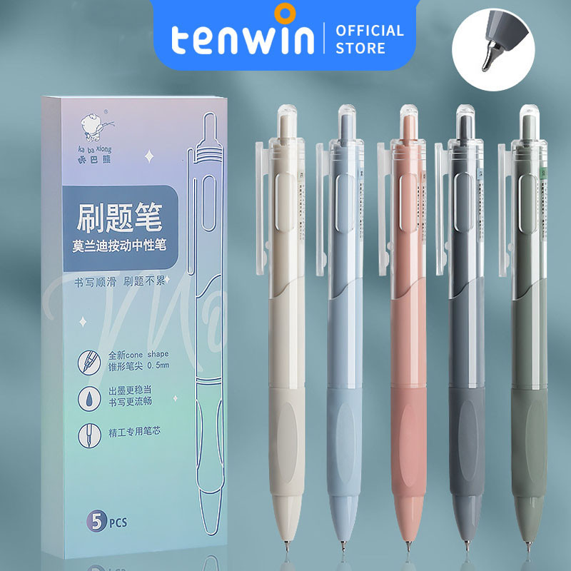 

Ins Gelpen/Pulpen/ bolpen 0.5mm hitamPulpen Gel Retractable-tenwin offical