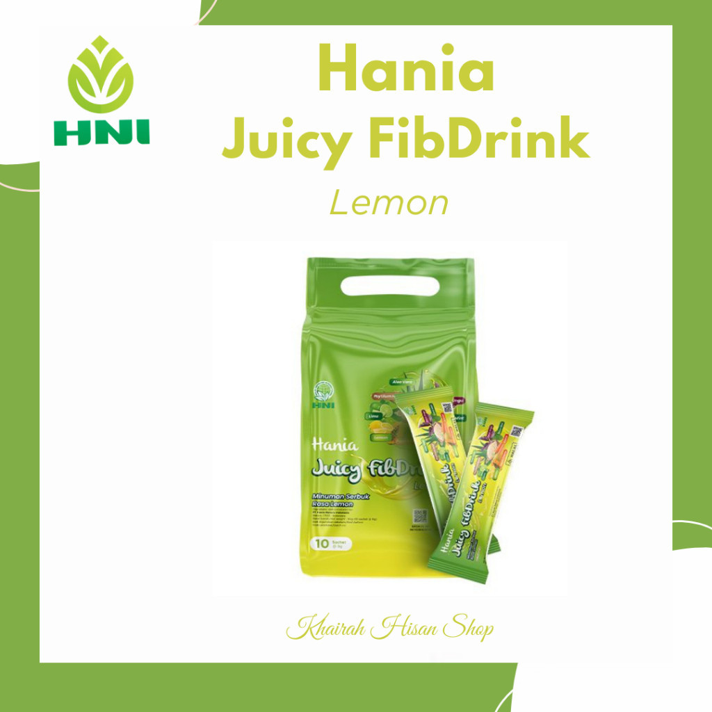 

Hania Juicy Fibdrink Lemon - HNI HPAI