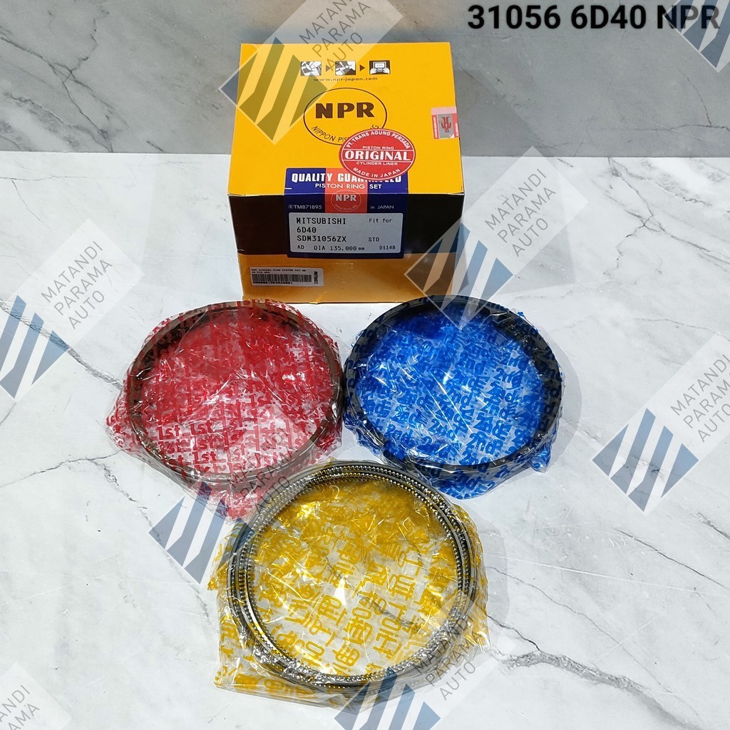 RING PISTON / RING SEHER MITSUBISHI 6D40 STD NPR JPN SDM 31056ZX