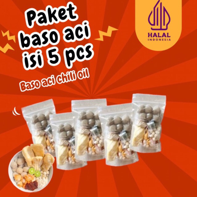 

BUNDLING PAKET HEMAT 5 BASO ACI CHILLI OIL |HALAL