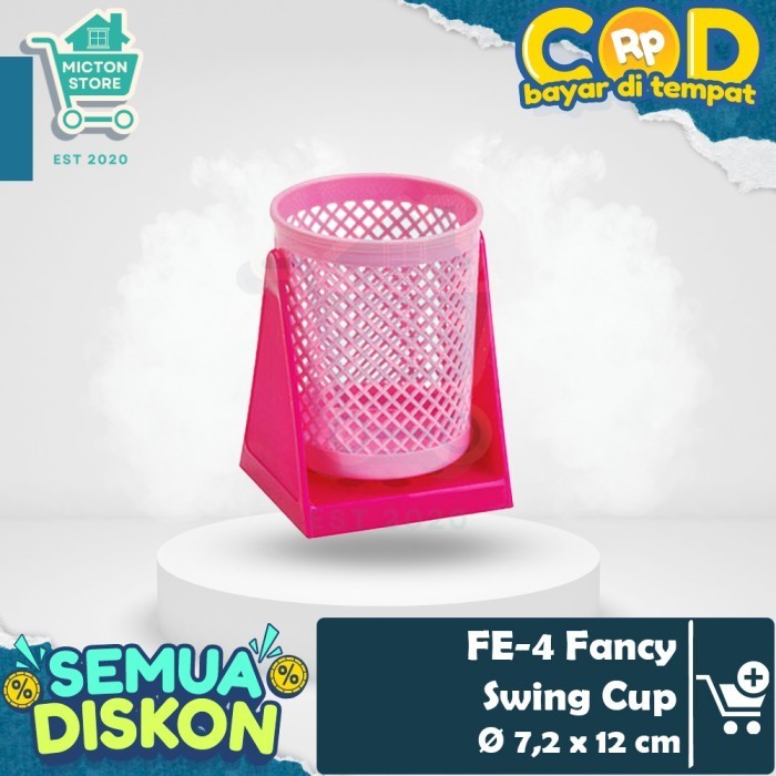 

BIGTON Lion Star FE-4 Fancy Swing Cup Tempat Pensil Pulpen Pen Spidol Staples ATK Sampah Mini Boxy LS LionStar Plastik Berkualitas Murah Tahan Lama Anti Pecah Kontainer Toples Penyimpanan Dapur Rumah Wadah Tempat Kotak Botol Keranjang Peralatan Makan