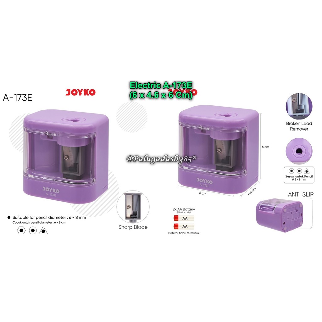 

(1 Biji) GROSIR Rautan JOYKO A-173E Elektrik / Electric Sharpener Serutan Elektrik Joyko A-173E