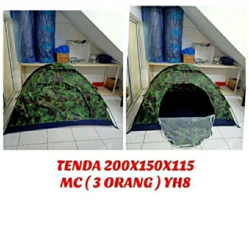 AS23ED Tenda camping 5 orang tenda camping loreng army 5 orang tenda dome loreng army ORS