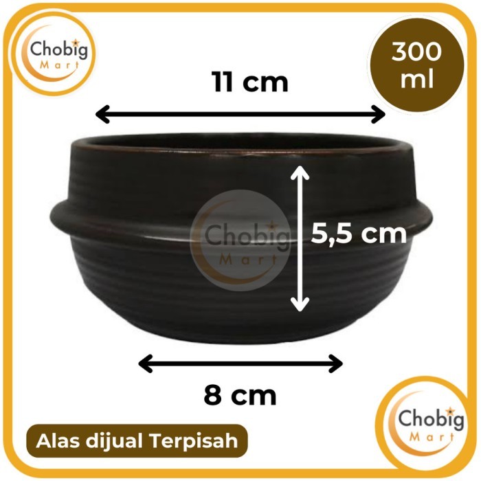 Dong Hwa Ttukbaegi Mangkok Keramik Korea Ceramic Bowl Bibimbap Dolsot - 300 ml