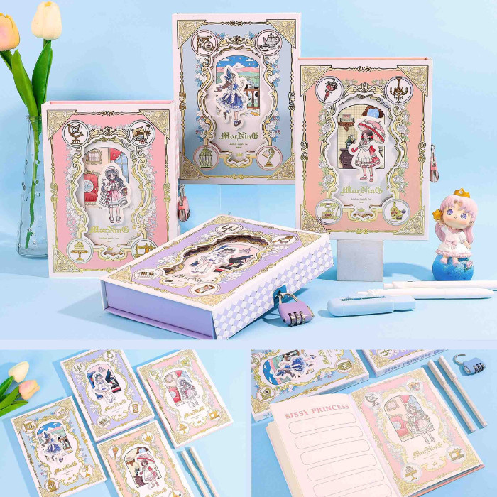 

Buku Diary Gembok Sissy Princess Notebook Lock + Gift Box Jurnal 1979