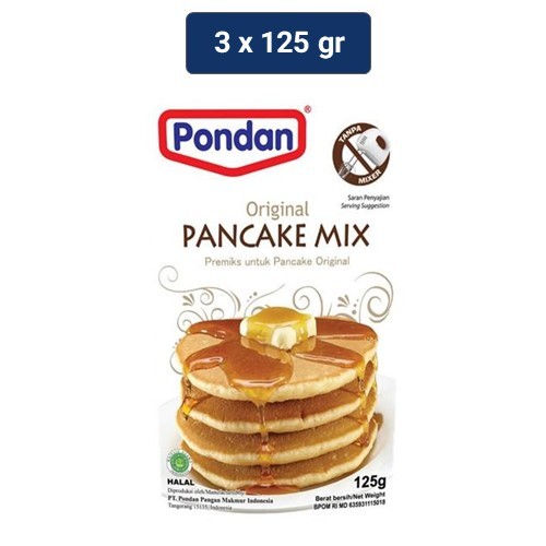 

Pondan Pancake Original 3 x 125 gr