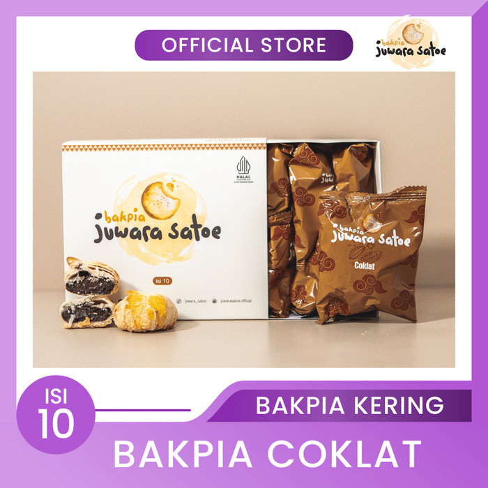 

CR BAKPIA COKLAT ISI 10 - BAKPIA JUWARA SATOE OLEH OLEH KHAS JOGJA