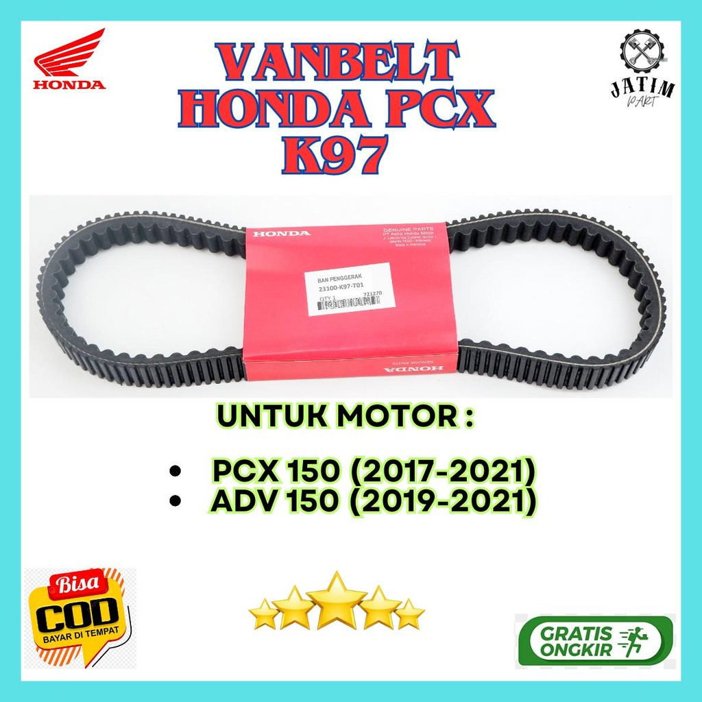 Van Belt Belt Drive PCX 150 K97 Ori / Vanbelt V-Belt Original PCX K97 Ori Premium -  23100-k97-t01