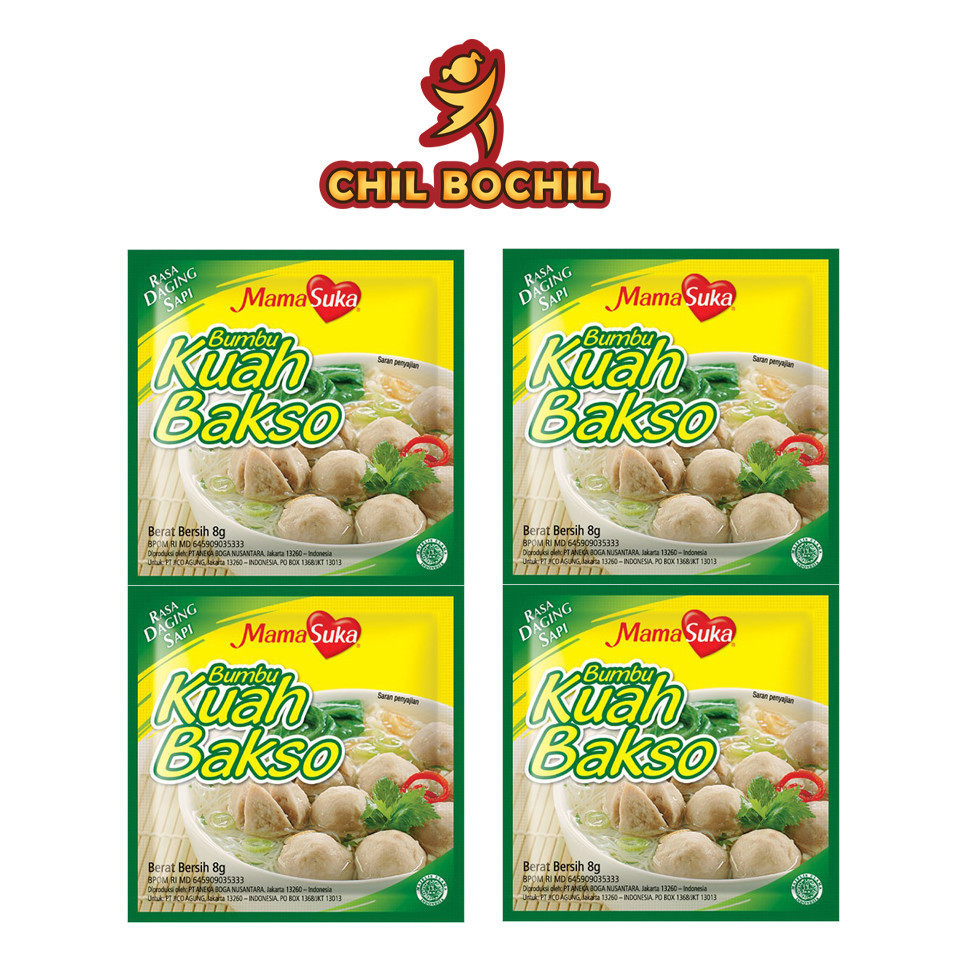

MAMASUKA KUAH BAKSO RENCENG ISI ( 12 SACHET X 8 GRAM ) - BUMBU KUAH BAKSO RENCENG ISI 12 SACHET - CHIL BOCHIL