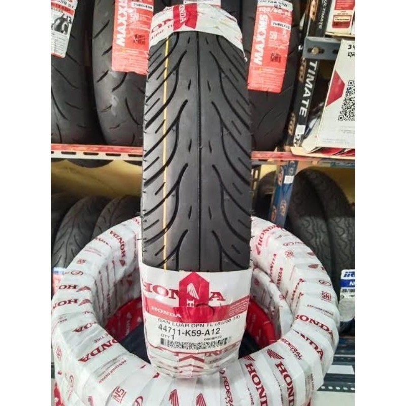 PromoBAN MIO M3  BELAKANG UKURAN 90/90 RINGG 14 NON TUBLES MERK FEDERAL FT 235L TERJAMIN