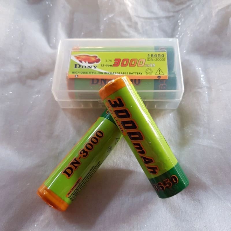 BATERAI DONY BATRAI BATRE CAS CHARGE DONY DN 3000 3000mAh ORIGINAL 3,7V 3.7V 18650 PER 1 PCS