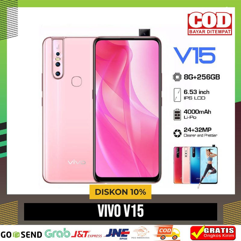 [HP] VIVO V15 Android Smartphone RAM 8GB 256GB - POPUP CAMERA MURAH BERGARANSI
