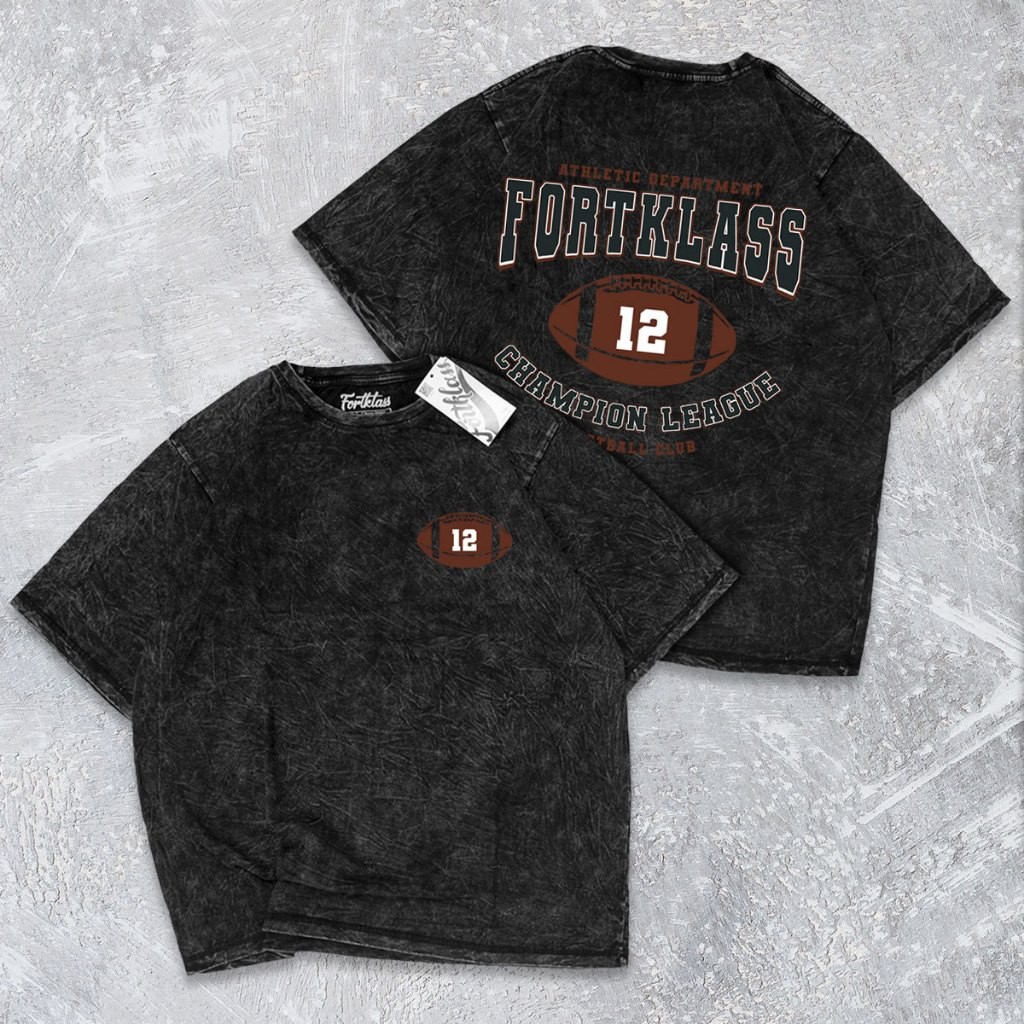 Fregi Kaos Oversize Wash FOOTBALL Kaos Oversize Pria Lengan Pendek Atasan Tshirt Distro Cowok Kaos P