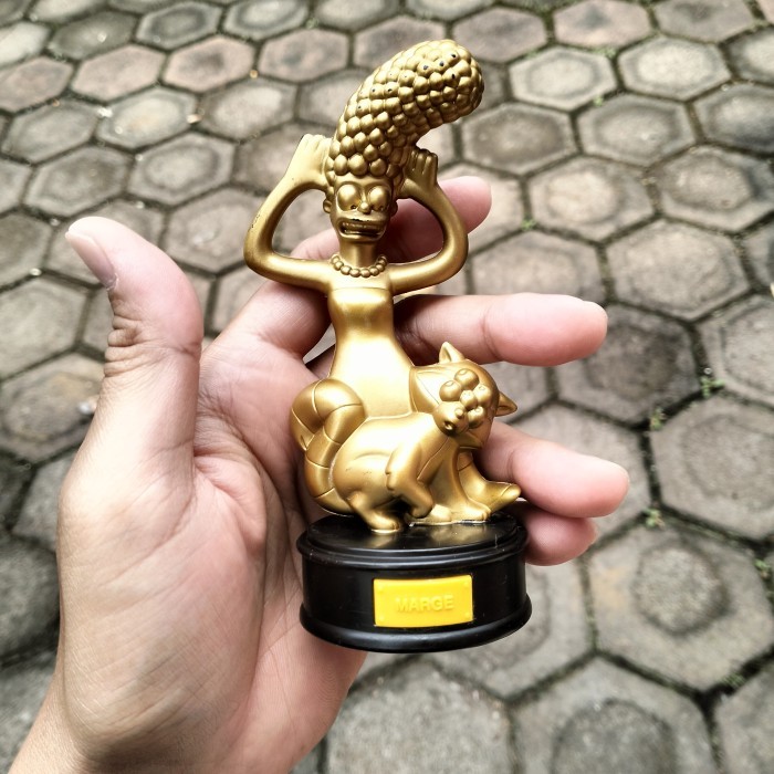 Mainan Burger King 2007 The Simpsons Movie Merge Gold - Food Toys