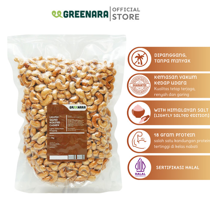 

Lightly Salted Roasted Cashew 1Kg / Mede Panggang Asin