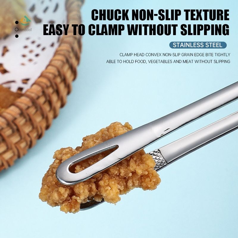 

COD❤️Klip Barbekyu Baja Tahan Karat Klip Makanan Tahan Panas Klip Anti Selip Multifungsi