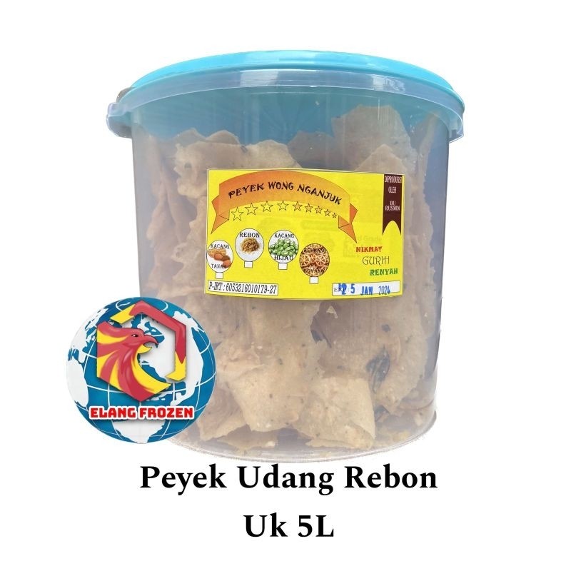 

Peyek Udang Rebon / Teri Ukuran Toples 5 liter