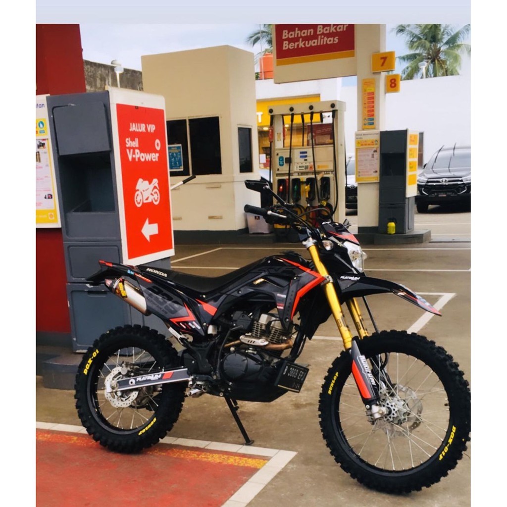 decal hologram max decal motor crf 150L simpel  glosyy/doff