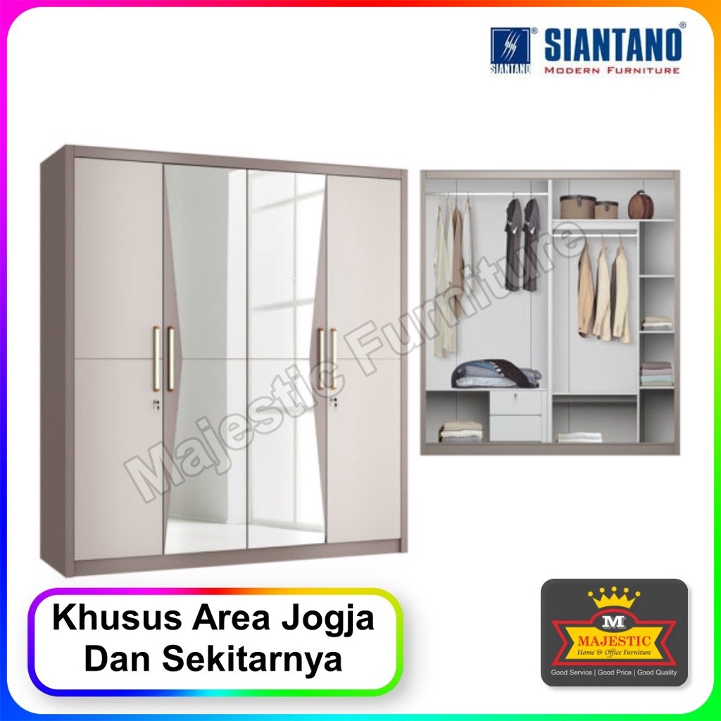 Lemari Pakaian Siantano Lp Volare 4D SW - Jogja