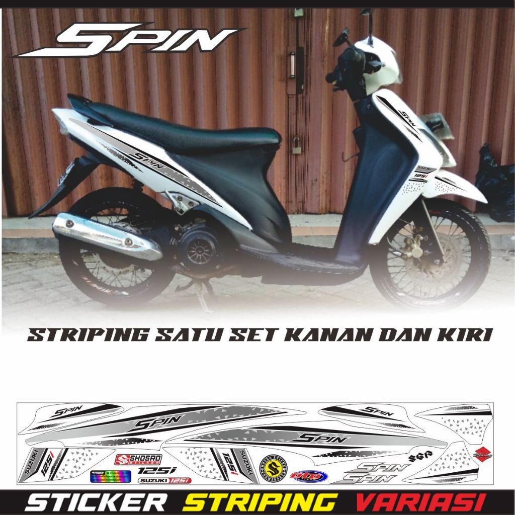 STRIPING SPIN 125 SR / STIKER SPIN 125 / SR / SPIN / STIKER / STICKER POLET STRIPING
