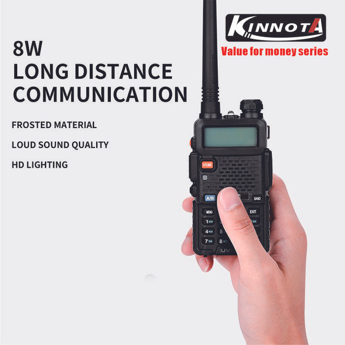 Walkie Talkie HT Kinnota UV 5R Dual band 8 watt