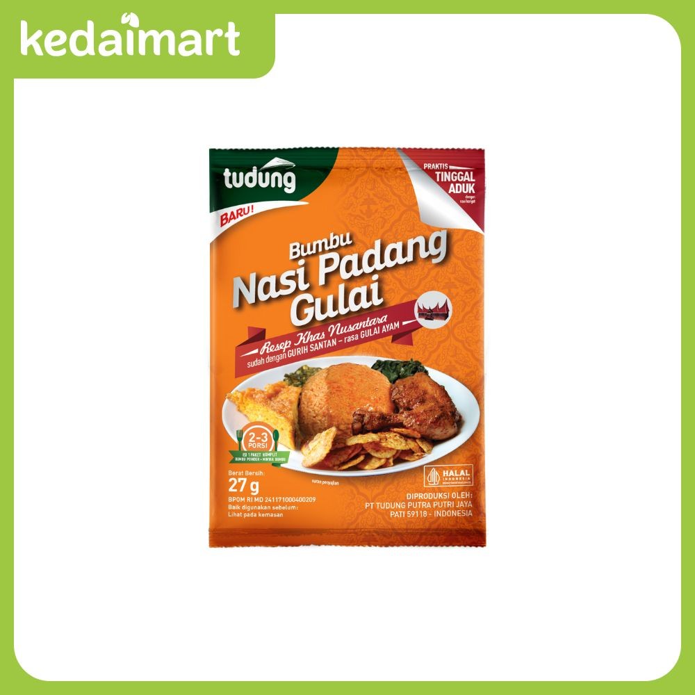 

Tudung Bumbu Nasi Padang Gulai 27 Gram