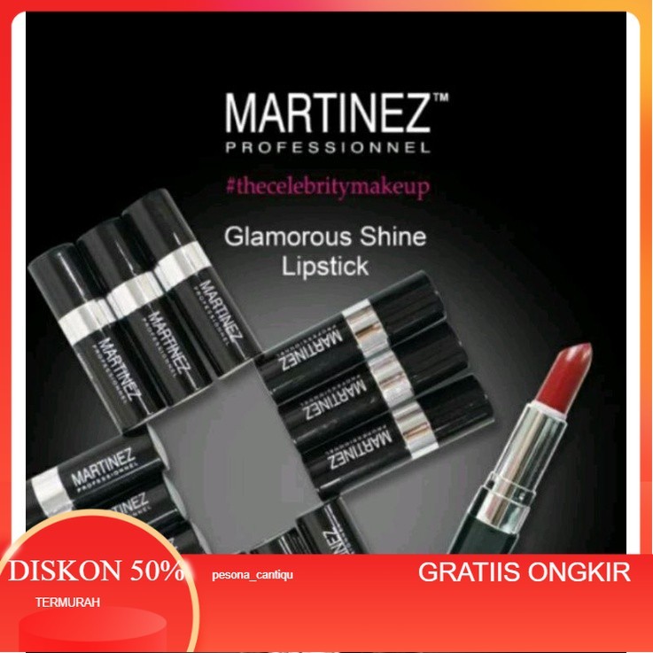 HARGA GROSIR Lipstik Martinez Profesionnel Glamorous shine