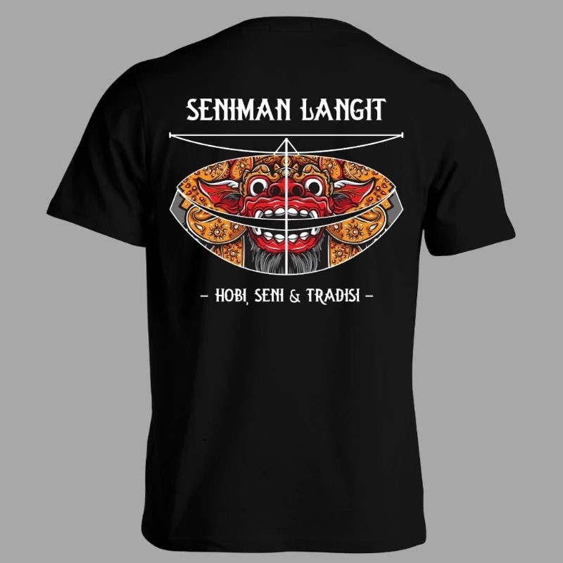 KAOS LAYANGAN SENIMAN LANGIT MOTIF BARONGAN BALI